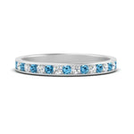 Load image into Gallery viewer, round-diamond-channel-stacking-band-with-blue-topaz-in-white-gold-FD122981BGICBLTOANGLE3-NL-WG.jpg
