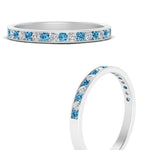 Load image into Gallery viewer, round-diamond-channel-stacking-band-with-blue-topaz-in-white-gold-FD122981BGICBLTOANGLE3-NL-WG.jpg
