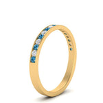 Load image into Gallery viewer, round-diamond-channel-stacking-band-with-blue-topaz-in-yellow-gold-FD122981BGICBLTOANGLE3-NL-YG.jpg
