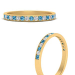 Load image into Gallery viewer, round-diamond-channel-stacking-band-with-blue-topaz-in-yellow-gold-FD122981BGICBLTOANGLE3-NL-YG.jpg
