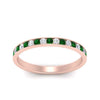 Load image into Gallery viewer, round-diamond-channel-stacking-band-with-emerald-in-rose-gold-FD122981BGEMGRANGLE3-NL-RG.jpg