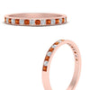 Load image into Gallery viewer, round-diamond-channel-stacking-band-with-orange-sapphire-in-rose-gold-FD122981BGSAORANGLE3-NL-RG.jpg