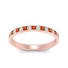 Load image into Gallery viewer, round-diamond-channel-stacking-band-with-orange-sapphire-in-rose-gold-FD122981BGSAORANGLE3-NL-RG.jpg
