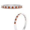 Load image into Gallery viewer, round-diamond-channel-stacking-band-with-orange-sapphire-in-white-gold-FD122981BGSAORANGLE3-NL-WG.jpg