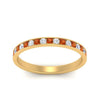 Load image into Gallery viewer, round-diamond-channel-stacking-band-with-orange-sapphire-in-yellow-gold-FD122981BGSAORANGLE3-NL-YG.jpg