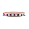 Load image into Gallery viewer, round-diamond-channel-stacking-band-with-pink-sapphire-in-rose-gold-FD122981BGSADRPIANGLE3-NL-RG.jpg