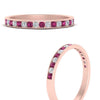 Load image into Gallery viewer, round-diamond-channel-stacking-band-with-pink-sapphire-in-rose-gold-FD122981BGSADRPIANGLE3-NL-RG.jpg
