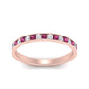 Load image into Gallery viewer, round-diamond-channel-stacking-band-with-pink-sapphire-in-rose-gold-FD122981BGSADRPIANGLE3-NL-RG.jpg