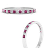Load image into Gallery viewer, round-diamond-channel-stacking-band-with-pink-sapphire-in-white-gold-FD122981BGSADRPIANGLE3-NL-WG.jpg
