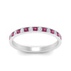 Load image into Gallery viewer, round-diamond-channel-stacking-band-with-pink-sapphire-in-white-gold-FD122981BGSADRPIANGLE3-NL-WG.jpg