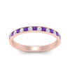Load image into Gallery viewer, round-diamond-channel-stacking-band-with-purple-topaz-in-rose-gold-FD122981BGVITOANGLE3-NL-RG.jpg