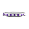 Load image into Gallery viewer, round-diamond-channel-stacking-band-with-purple-topaz-in-white-gold-FD122981BGVITOANGLE3-NL-WG.jpg