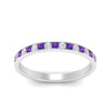 Load image into Gallery viewer, round-diamond-channel-stacking-band-with-purple-topaz-in-white-gold-FD122981BGVITOANGLE3-NL-WG.jpg