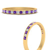 Load image into Gallery viewer, round-diamond-channel-stacking-band-with-purple-topaz-in-yellow-gold-FD122981BGVITOANGLE3-NL-YG.jpg