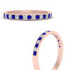 Load image into Gallery viewer, round-diamond-channel-stacking-band-with-sapphire-in-rose-gold-FD122981BGSABLANGLE3-NL-RG.jpg