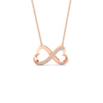 Load image into Gallery viewer, round-diamond-double-heart-infinity-pendant-in-FDPD11374ANGLE1-NL-RG
