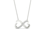Load image into Gallery viewer, round-diamond-double-heart-infinity-pendant-in-FDPD11374ANGLE1-NL-WG
