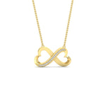 Load image into Gallery viewer, round-diamond-double-heart-infinity-pendant-in-FDPD11374ANGLE1-NL-YG
