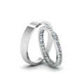 Thumbnail 6 - round-diamond-eternity-anniversary-matching-ring-with-plain-band-him-and-her-in-14K-white-gold-FD8168B-NL-WG.jpg