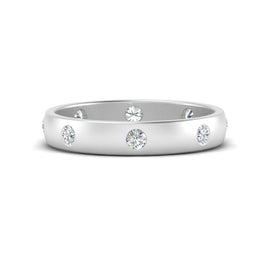 Diamond Flush Eternity Wedding Band