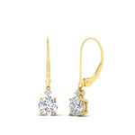 Load image into Gallery viewer, round-diamond-lever-back-1.5-carat-earring-in-yellow-gold-FDEAR11242-1.50CT-NL-YG.jpg