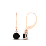Load image into Gallery viewer, round-diamond-lever-back-1.5-carat-earring-with-black-onyx-in-rose-gold-FDEAR11242GBLACK-1.50CT-NL-RG.jpg