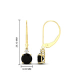 Load image into Gallery viewer, round-diamond-lever-back-1.5-carat-earring-with-black-onyx-in-yellow-gold-FDEAR11242GBLACK-1.50CT-NL-YG.jpg