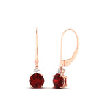 Load image into Gallery viewer, round-diamond-lever-back-1.5-carat-earring-with-ruby-in-rose-gold-FDEAR11242GRUDR-1.50CT-NL-RG.jpg