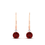 Load image into Gallery viewer, round-diamond-lever-back-1.5-carat-earring-with-ruby-in-rose-gold-FDEAR11242GRUDR-1.50CT-NL-RG.jpg