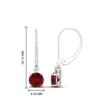 Load image into Gallery viewer, round-diamond-lever-back-1.5-carat-earring-with-ruby-in-white-gold-FDEAR11242GRUDR-1.50CT-NL-WG.jpg