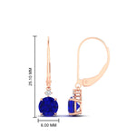 Load image into Gallery viewer, round-diamond-lever-back-1.5-carat-earring-with-sapphire-in-rose-gold-FDEAR11242GSABL-1.50CT-NL-RG.jpg