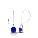 Load image into Gallery viewer, round-diamond-lever-back-1.5-carat-earring-with-sapphire-in-white-gold-FDEAR11242GSABL-1.50CT-NL-WG.jpg