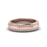 Load image into Gallery viewer, round-diamond-pave-comfort-fit-mens-band-in-14K-rose-gold-FDEWB122291BRO-NL-RG-GS
