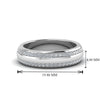 Load image into Gallery viewer, Beveled Edge Matte Eternity Mens Engagement Ring