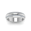 Load image into Gallery viewer, Beveled Edge Matte Eternity Mens Engagement Ring
