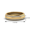 Load image into Gallery viewer, Beveled Edge Matte Eternity Mens Engagement Ring