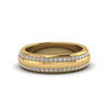 Load image into Gallery viewer, Beveled Edge Matte Eternity Mens Engagement Ring