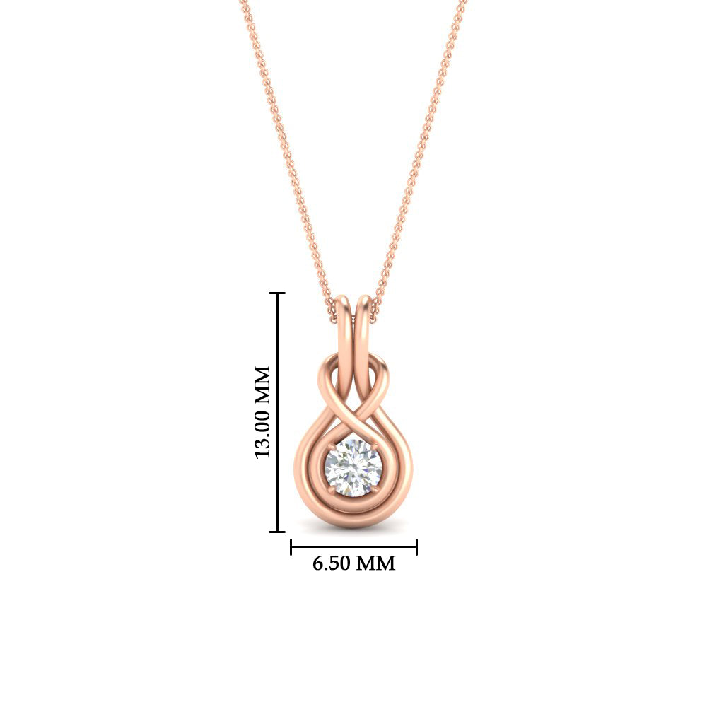 round-diamond-solitaire-infinity-knot-pendant-in-rose-gold
