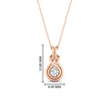 Thumbnail 3 - round-diamond-solitaire-infinity-knot-pendant-in-rose-gold