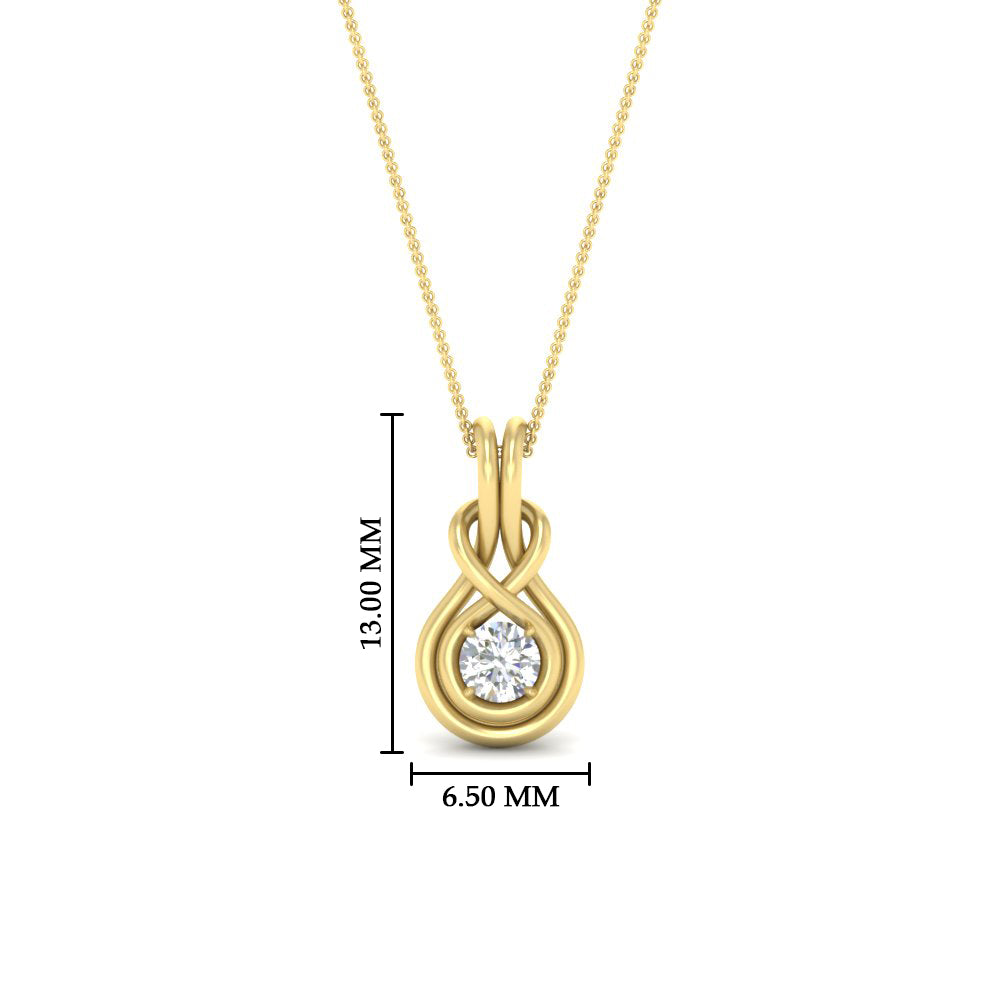 round-diamond-solitaire-infinity-knot-pendant-in-yellow-gold