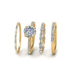 Load image into Gallery viewer, round-diamond-stacking-engagement-rings-in-FD9439ANGLE2-NL-YG
