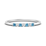 Load image into Gallery viewer, round-diamond-stacking-wedding-band-with-blue-topaz-in-white-gold-FD122844B2GICBLTOANGLE3-NL-WG.jpg
