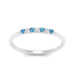 Load image into Gallery viewer, round-diamond-stacking-wedding-band-with-blue-topaz-in-white-gold-FD122844B2GICBLTOANGLE3-NL-WG.jpg
