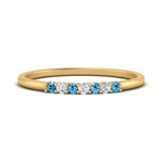 Load image into Gallery viewer, round-diamond-stacking-wedding-band-with-blue-topaz-in-yellow-gold-FD122844B2GICBLTOANGLE3-NL-YG.jpg
