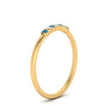 Load image into Gallery viewer, round-diamond-stacking-wedding-band-with-blue-topaz-in-yellow-gold-FD122844B2GICBLTOANGLE3-NL-YG.jpg
