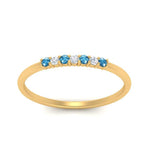 Load image into Gallery viewer, round-diamond-stacking-wedding-band-with-blue-topaz-in-yellow-gold-FD122844B2GICBLTOANGLE3-NL-YG.jpg
