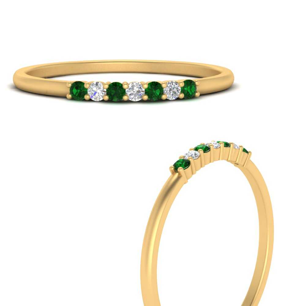 round-diamond-stacking-wedding-band-with-emerald-in-yellow-gold-FD122844B2GEMGRANGLE3-NL-YG.jpg