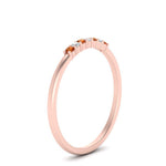 Load image into Gallery viewer, round-diamond-stacking-wedding-band-with-orange-sapphire-in-rose-gold-FD122844B2GSAORANGLE3-NL-RG.jpg
