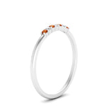 Load image into Gallery viewer, round-diamond-stacking-wedding-band-with-orange-sapphire-in-white-gold-FD122844B2GSAORANGLE3-NL-WG.jpg
