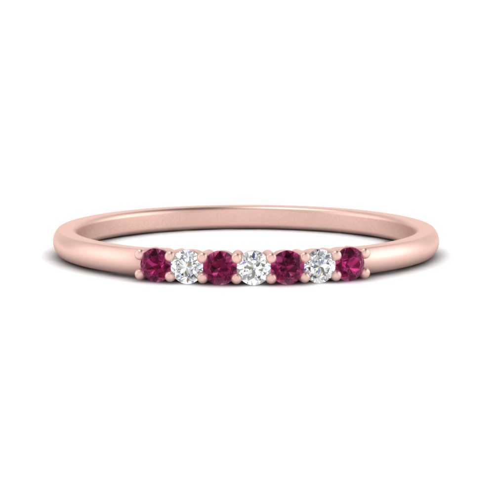 round-diamond-stacking-wedding-band-with-pink-sapphire-in-rose-gold-FD122844B2GSADRPIANGLE3-NL-RG.jpg